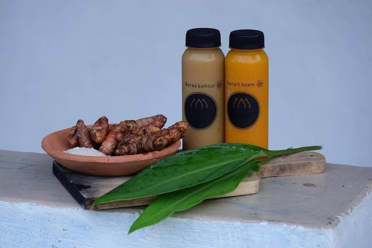 ilustrasi jamu beras kencur