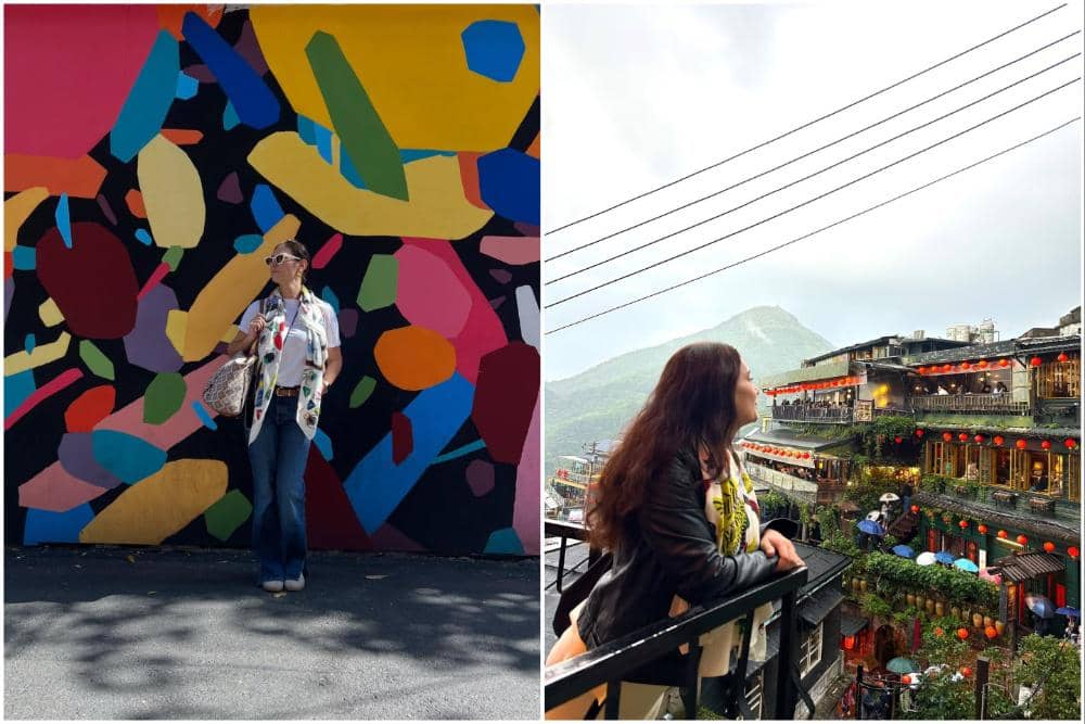 Marissa Nasution liburan di Taiwan.