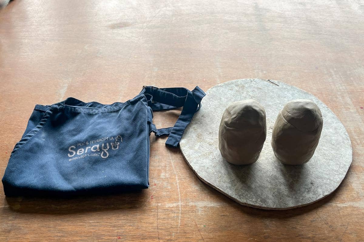 beberapa perlengkapan yang disediakan Serayu Pottery & Workshop Studio