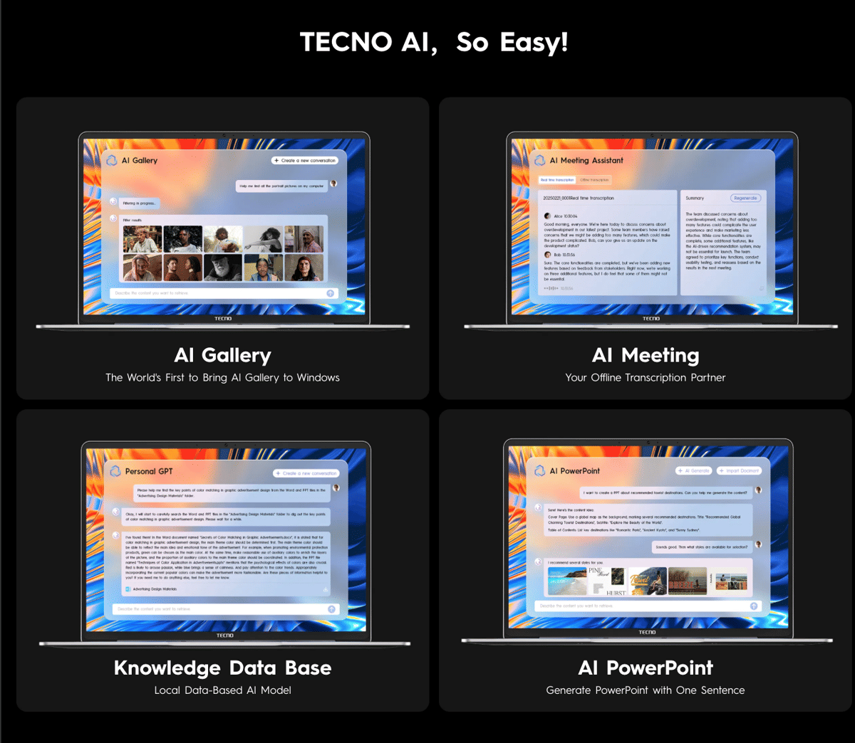 sederet fitur AI yang hadir di TECNO MEGABOOK S14
