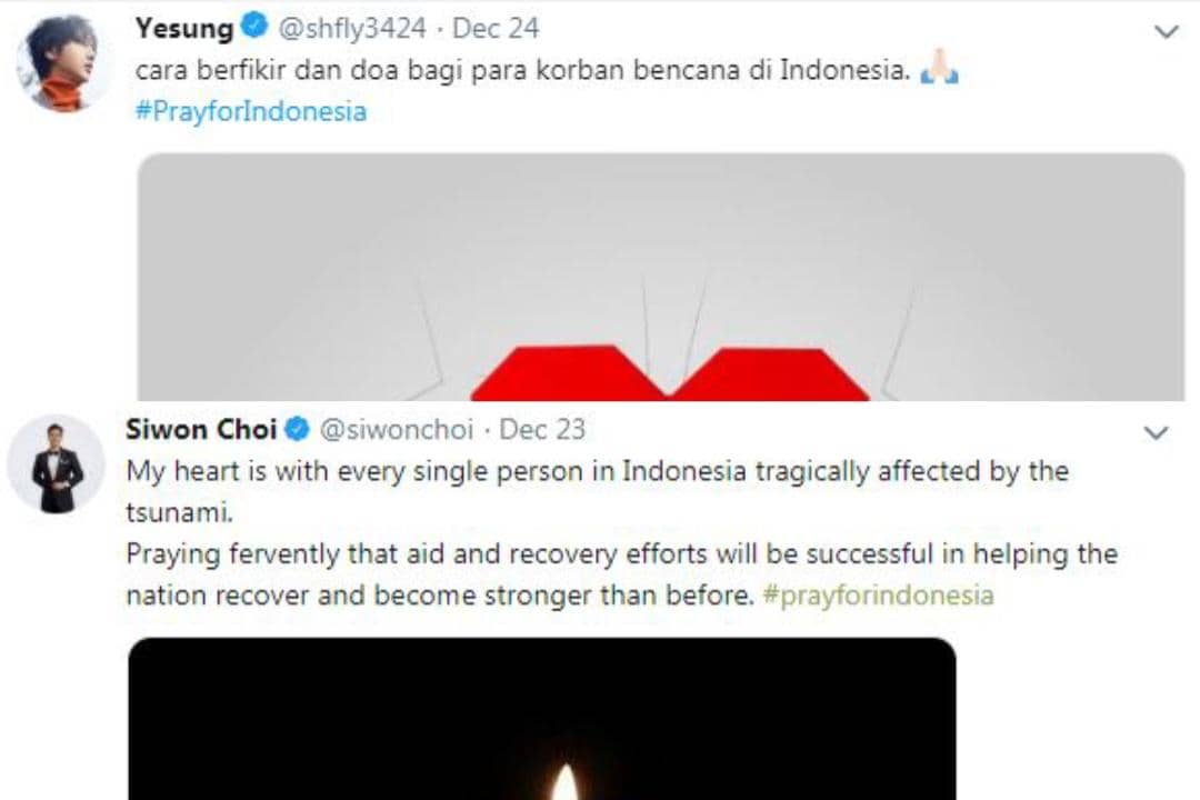 postingan Yesung dan Siwon