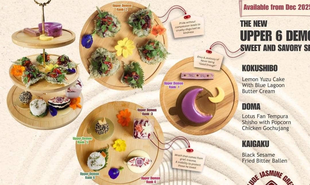 menu makanan kafe Demon Slayer