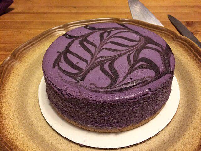 ube chiffon cake
