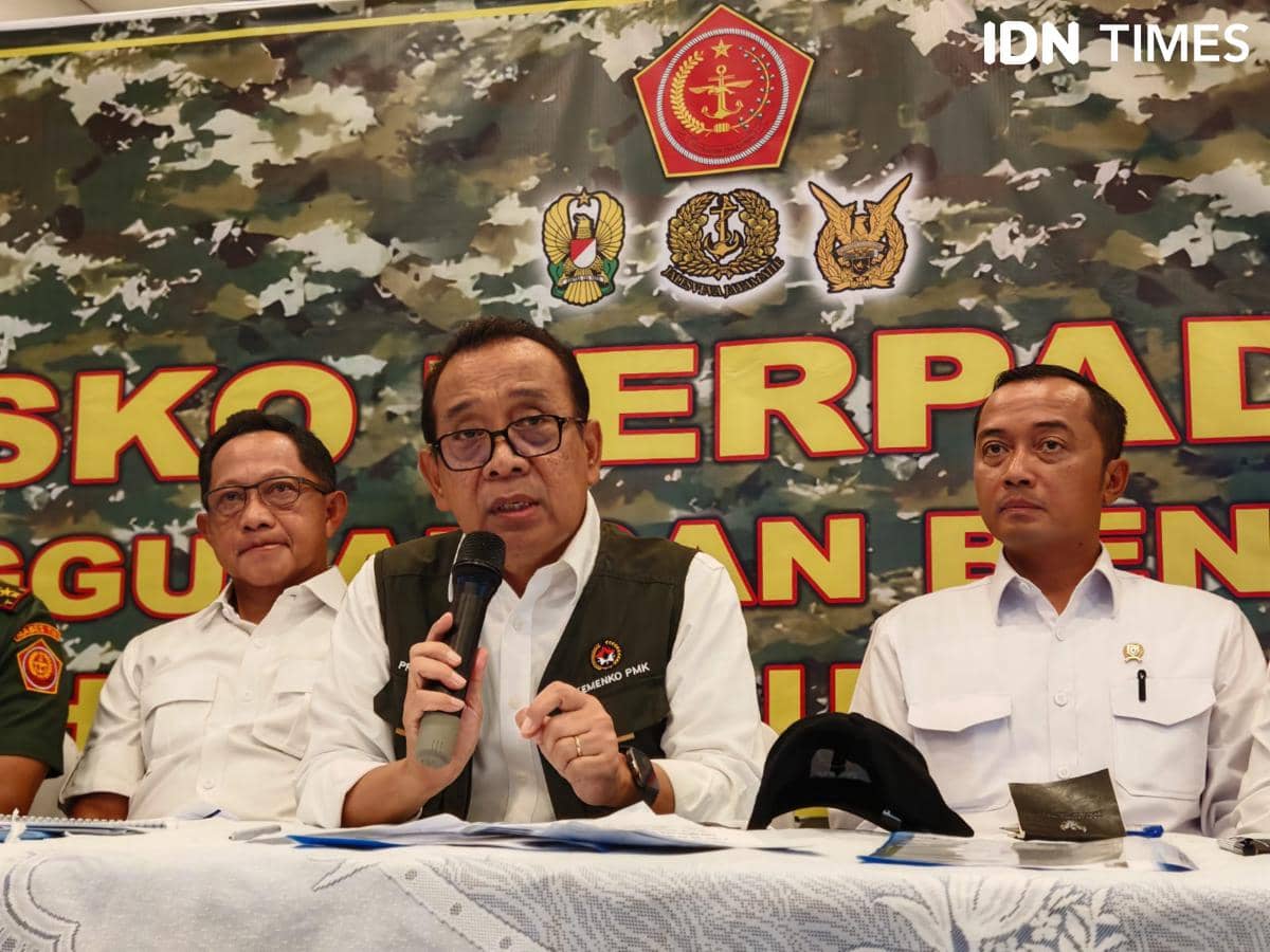 Konferensi pers bencana banjir bandang dan longso