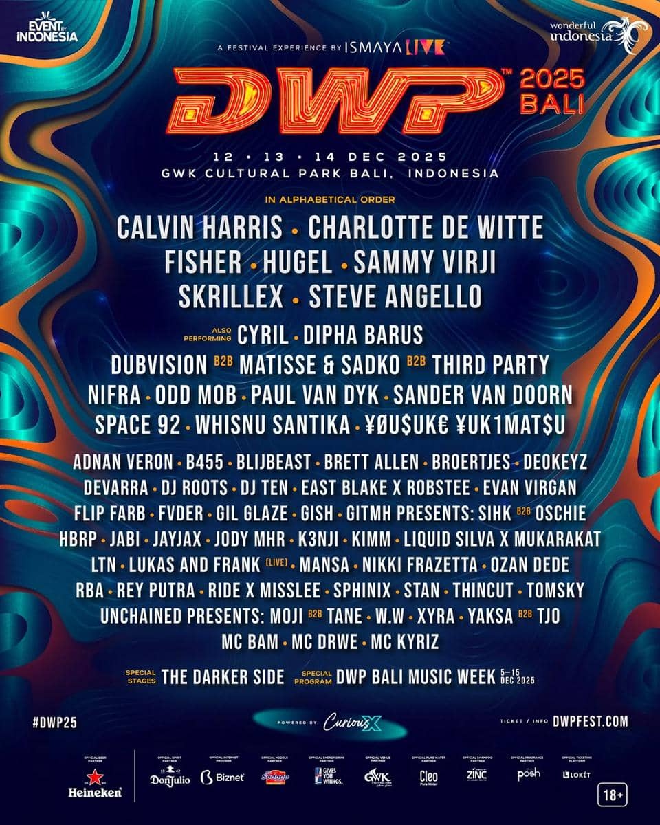 Full line up DWP 2025 Bali
