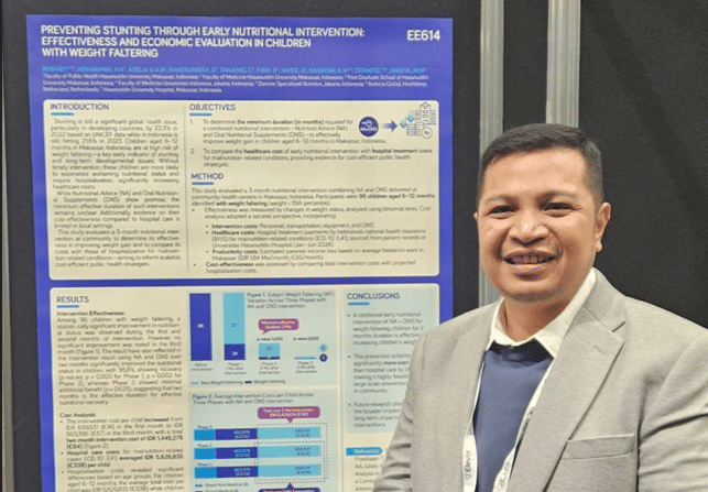 Dr. Irwandy, SKM., MSc.PH., M.Kes, Direksi di RS UNHAS, di forum ISPOR 2025.