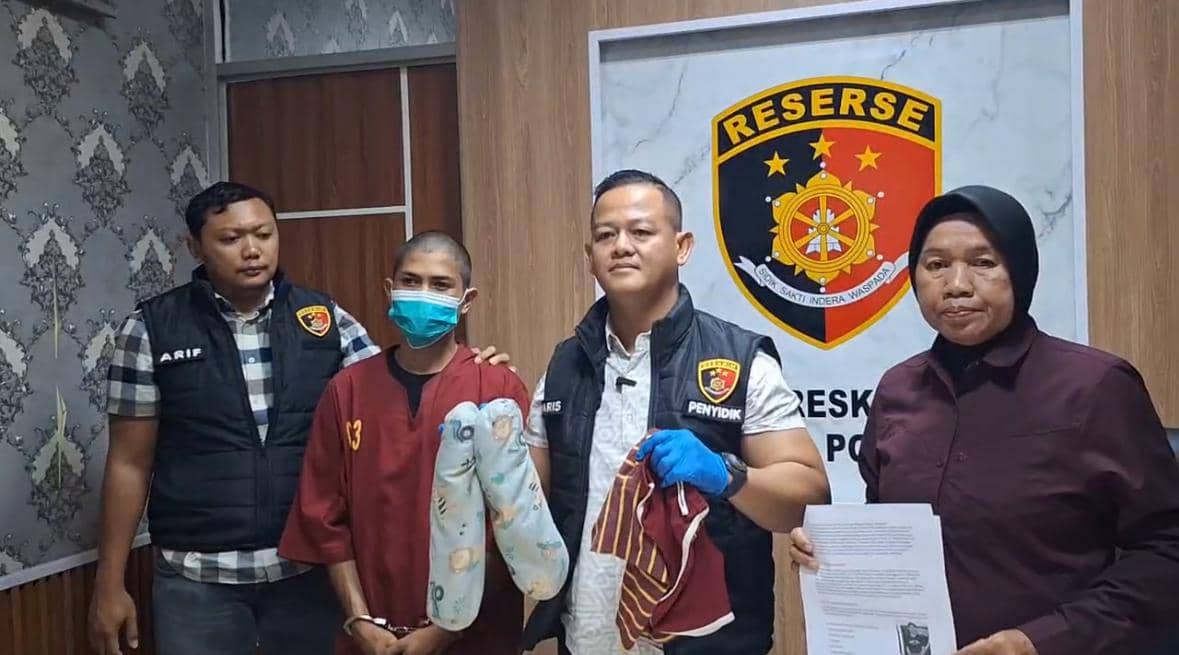 Polisi berhasil mengamankan pelaku. 