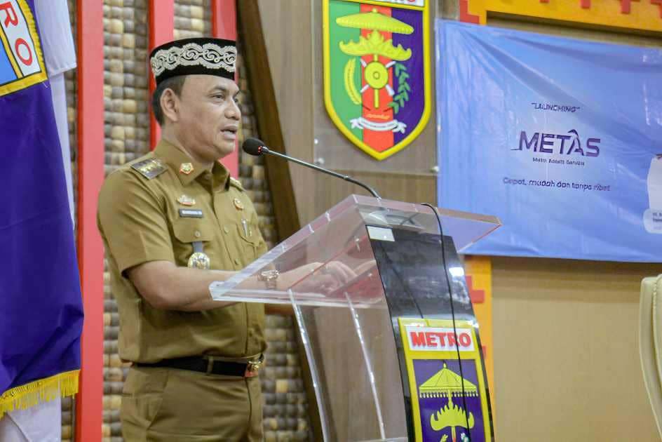 Pemerintah Kota Metro Merilis Aplikasi Metro Assets Service (METAS) untuk Mengelola Pendapatan Daerah 