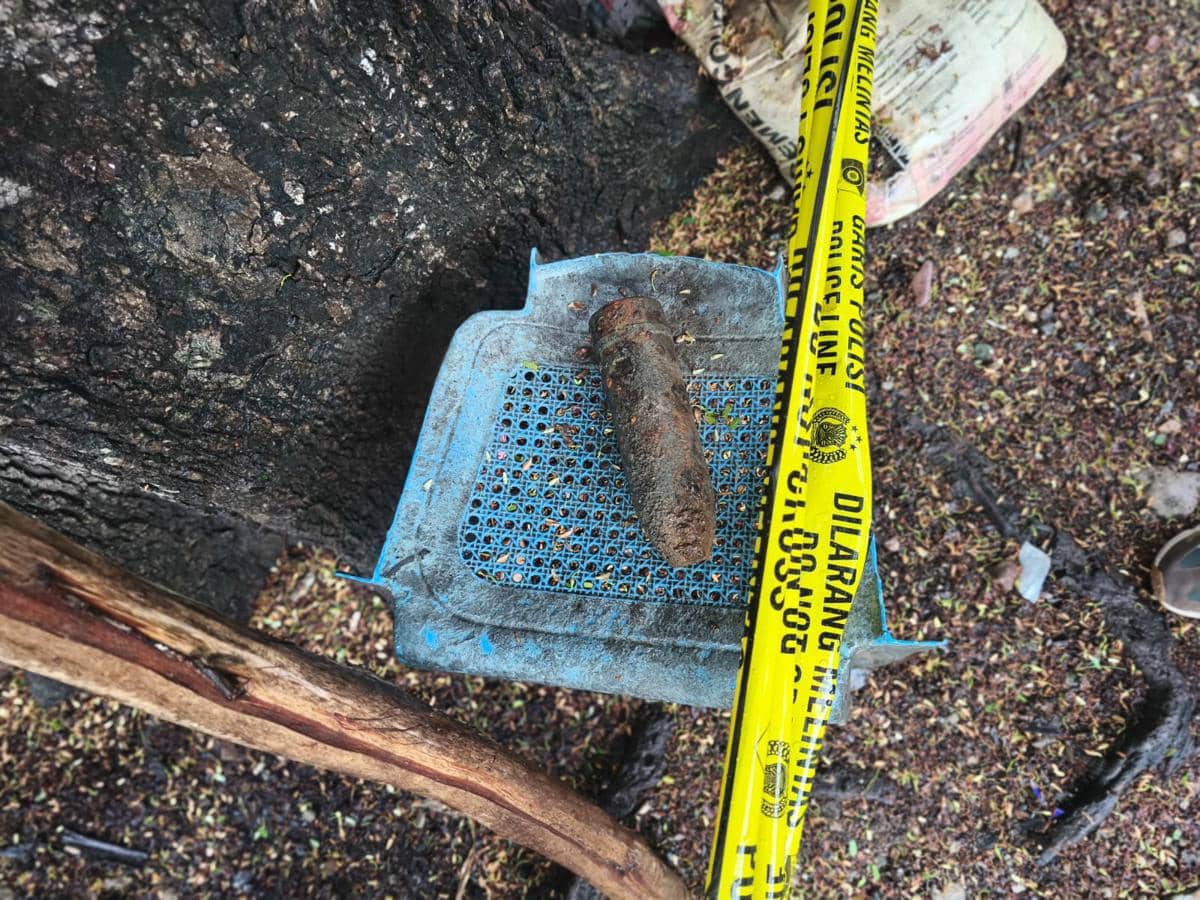 Temuan mortir aktif di kebun warga di TTU, Provinsi NTT.