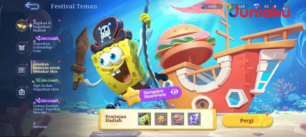 Event MLBB x SpongeBob