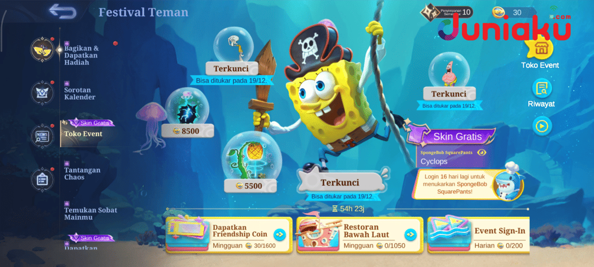 Event MLBB x SpongeBob