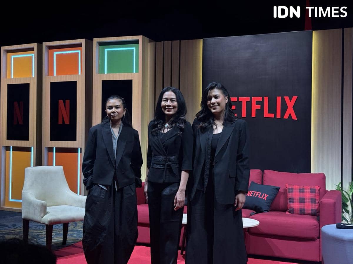 Dee Lestari, Kamila Andini, dan Sabrina Rochelle pada Selasa (2/12/2025)
