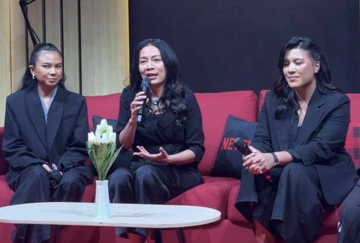 Dee Lestari, Kamila Andini, dan Sabrina Rochelle pada Selasa (2/12/2025)