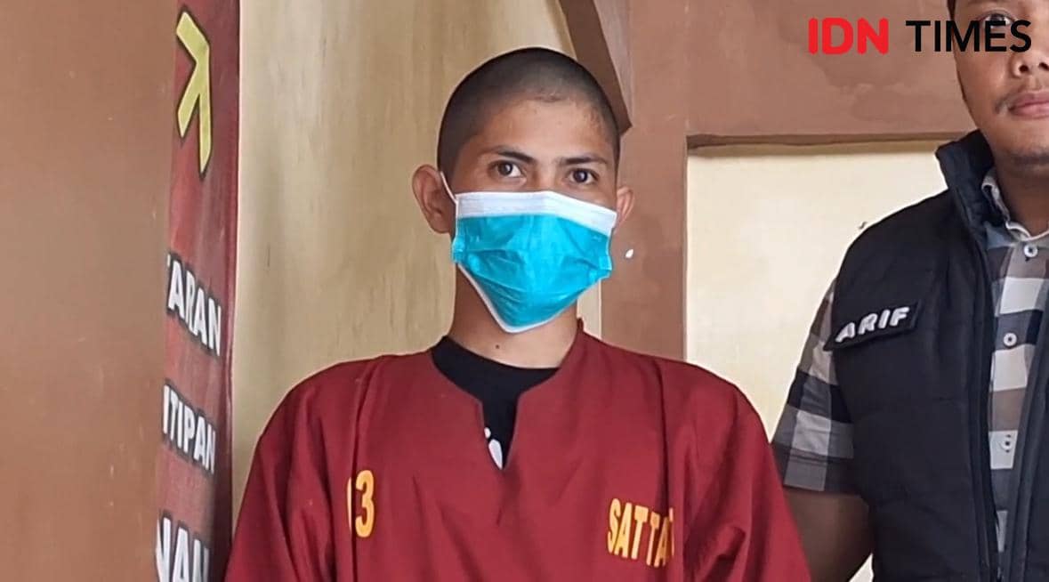 Pelaku penganiayaan bayi di Pontianak. 