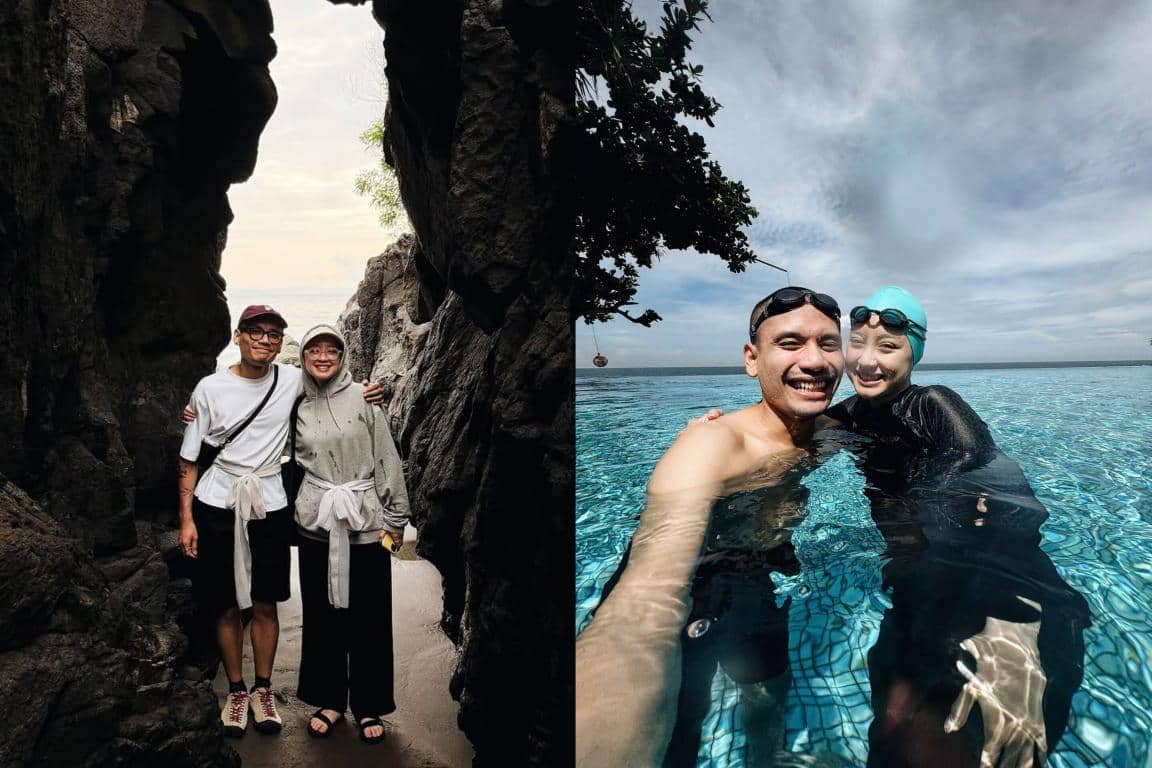 Gita Savitri dan Paul Partohap liburan di Lombok