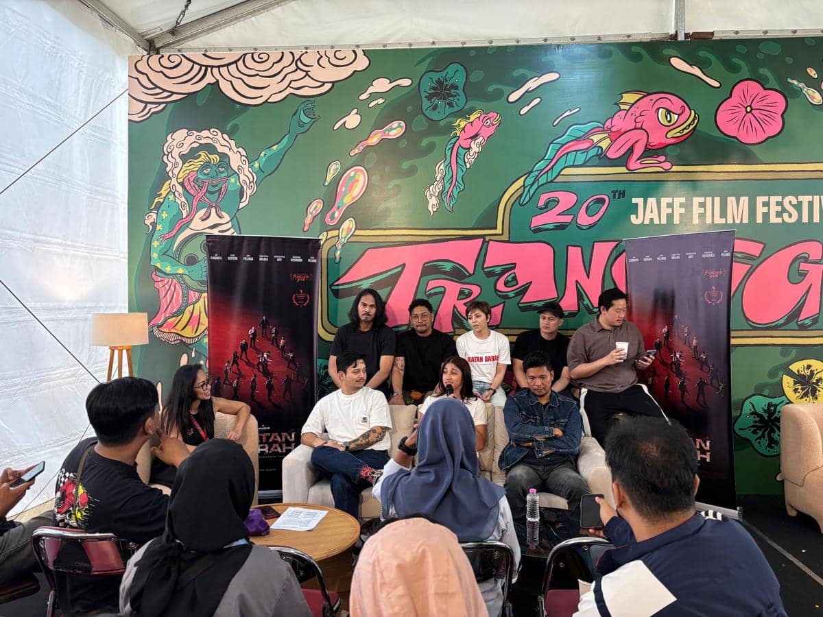 Jumpa pers film Ikatan Darah dalam agenda JAFF 2025 di XXI Empire Yogyakarta, Rabu (3/12/2025). (IDN Times/Herlambang Jati Kusumo)