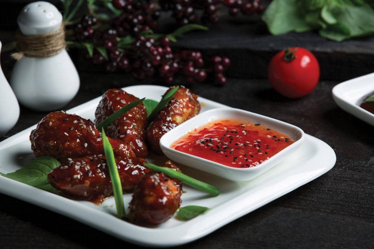 ilustrasi ayam kecap lada hitam