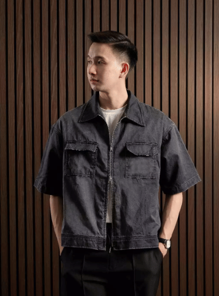 Wear Kaza Indonesia Emberley Shirt Zip Stonewash