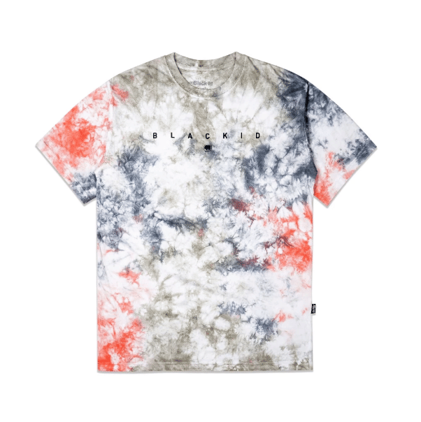 Black ID T shirt Wash Tie Dye Dodge