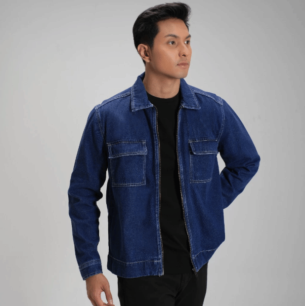 CutOff Franco Jacket Denim Zipper Washed