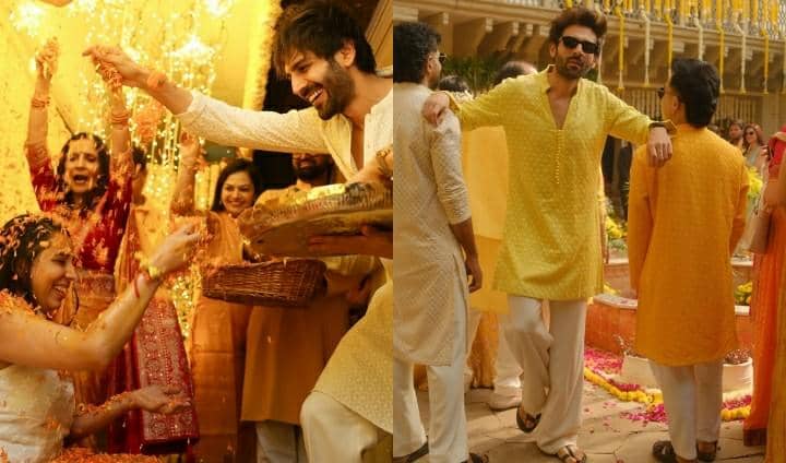 upacara Haldi adik Kartik Aaryan
