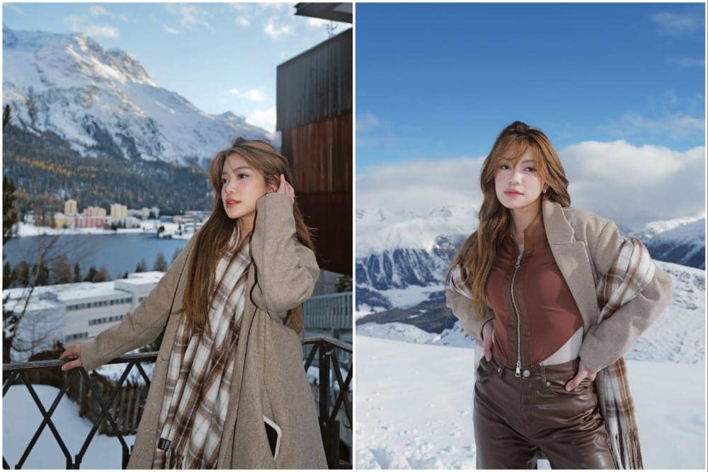 Regina Phoenix saat ke Kota Saint Moritz