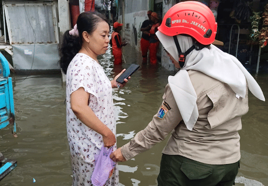 Banjir rob di Jakarta