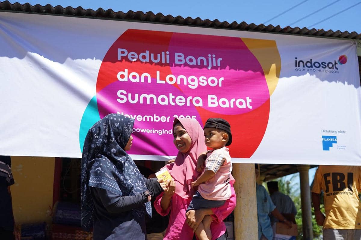 indosat, banjir sumatera, pemulihan jaringan