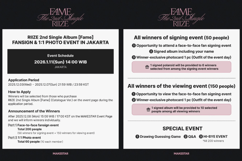 poster fansign RIIZE