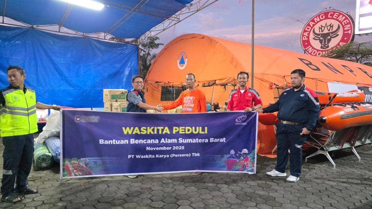 Bantuan yang diberikan oleh Waskita untuk korban bencana alam.