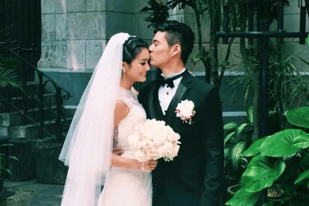 Dominique Diyose menikah dengan Marshall Sastra di Katedral Jakarta 2014