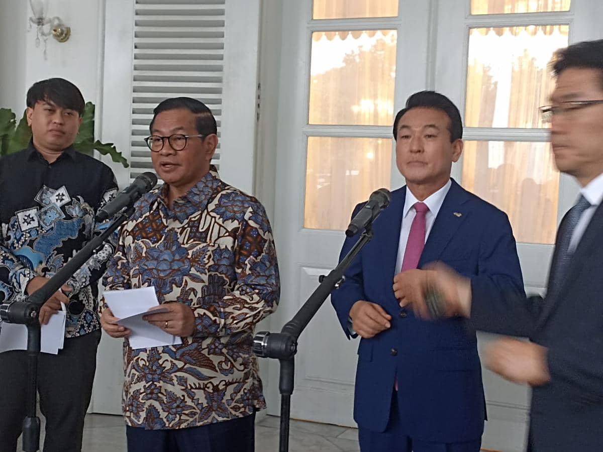 Pramono menerima kunjungan Wali Kota Nohsan Baek Sung Hyun di Balai Kota