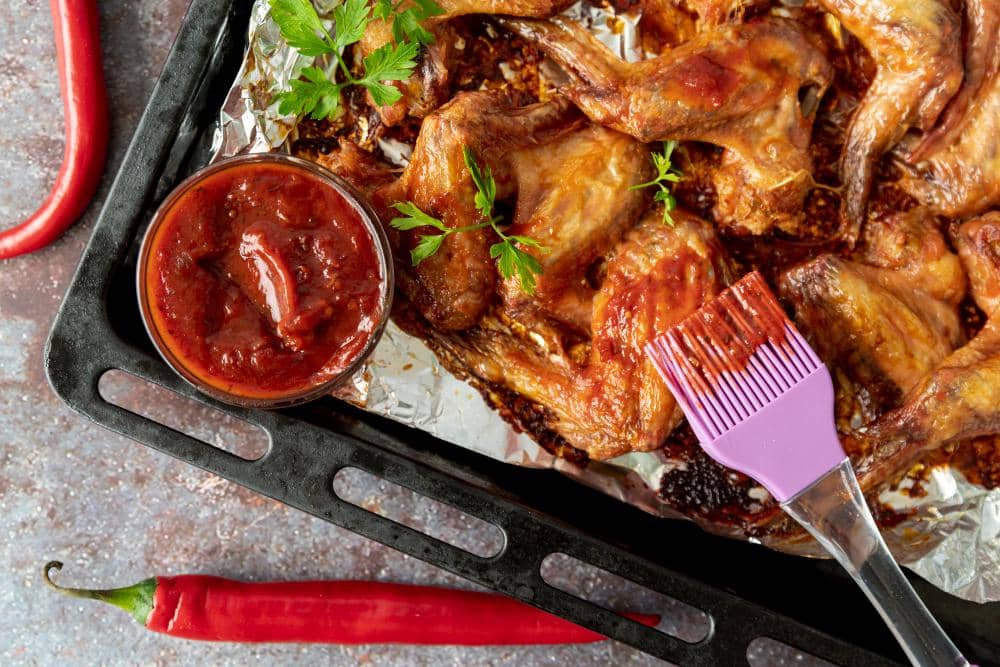 ilustrasi marinasi dengan bumbu lengkap