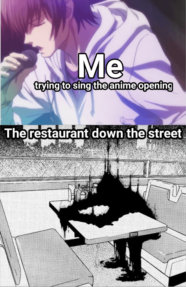 meme anime tentang menyanyi