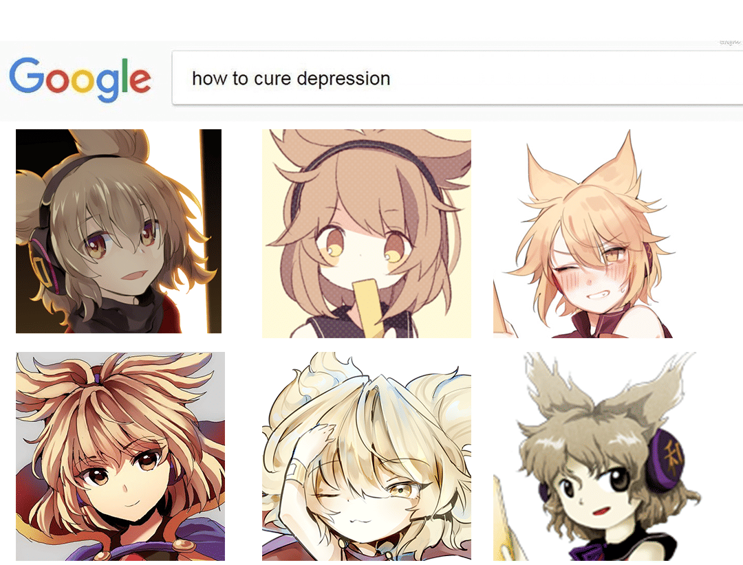 meme anime tentang depresi