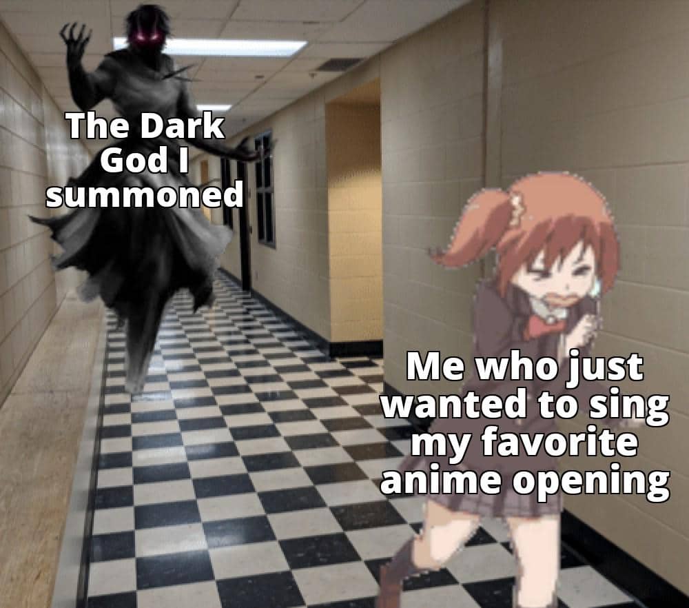 meme anime tentang menyanyi