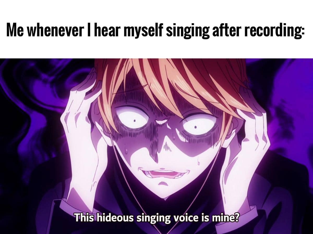 meme anime tentang menyanyi