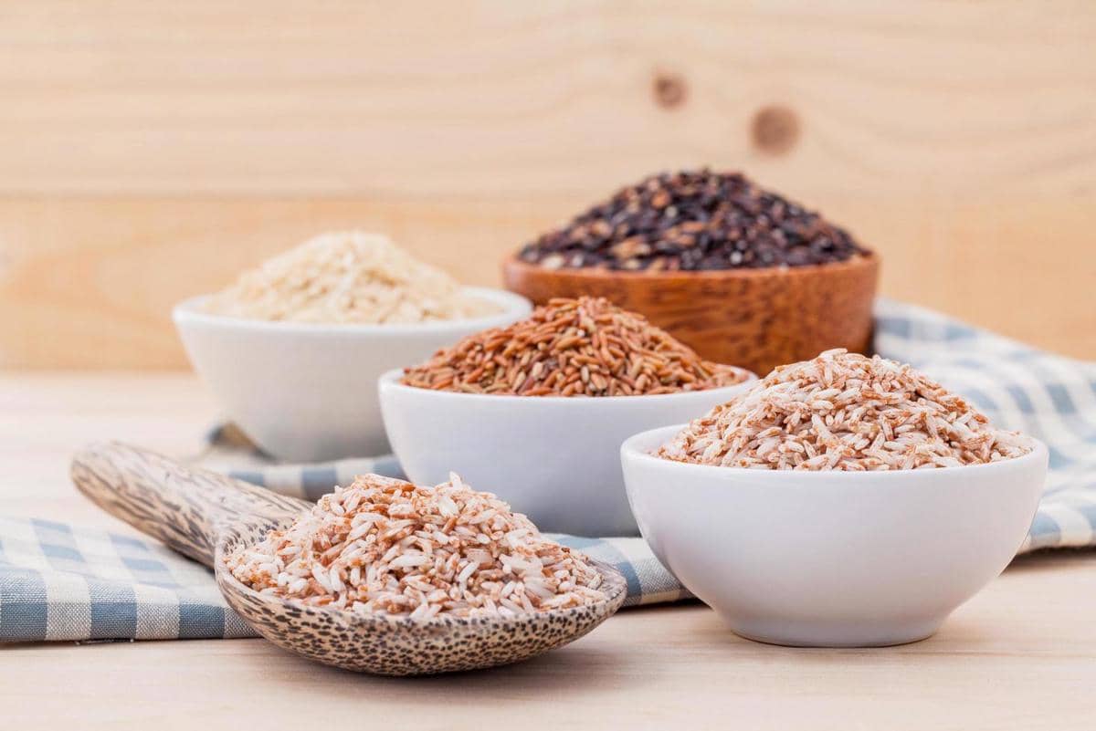 ilustrasi beras merah 