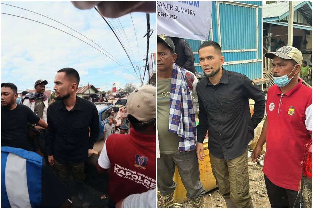 Teuku Wisnu salurkan bantuan bencana ke tiga desa di Aceh.