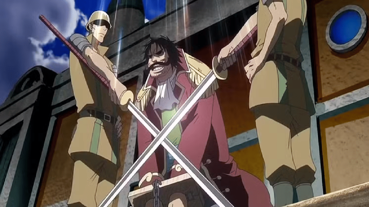 Gol D Roger saat hendak di eksekusi 