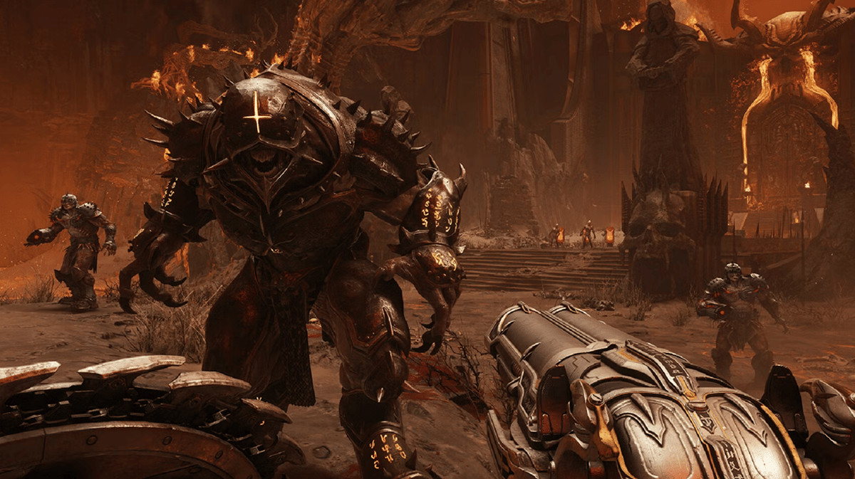 cuplikan gameplay DOOM: The Dark Ages