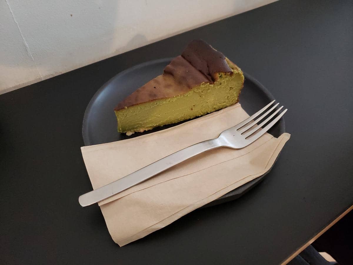 matcha cheesecake