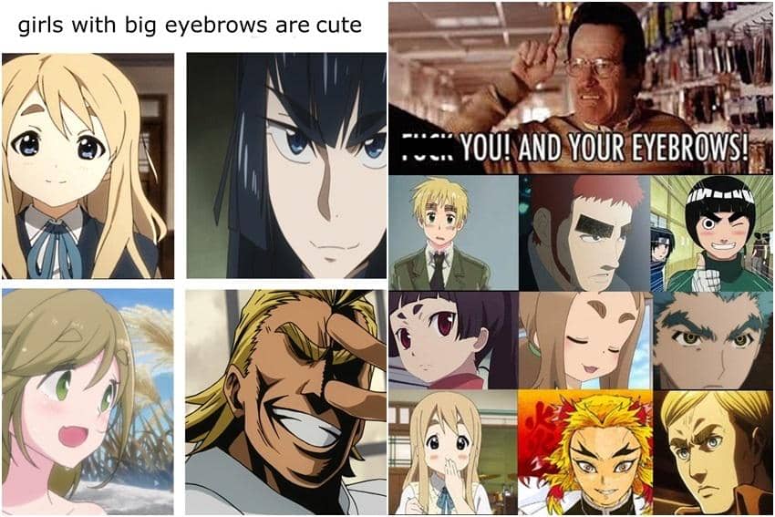 kolase meme anime tentang alis