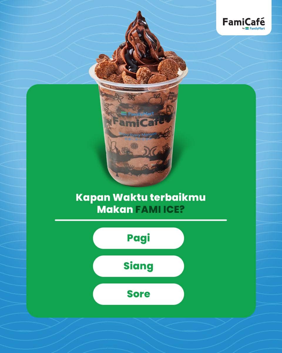 salah satu sajian Fami Ice FamilyMart