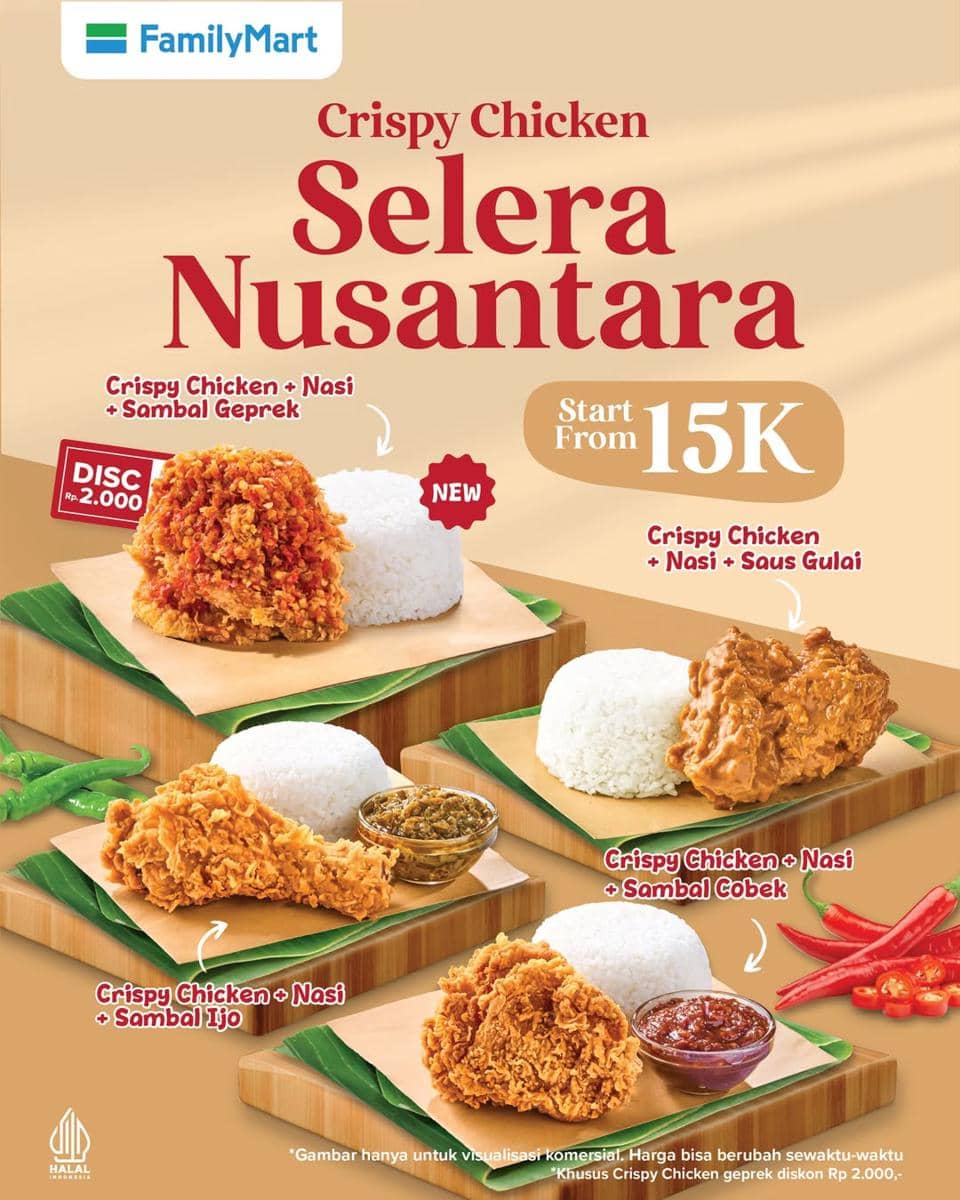 pilihan menu Crispy Chicken FamilyMart