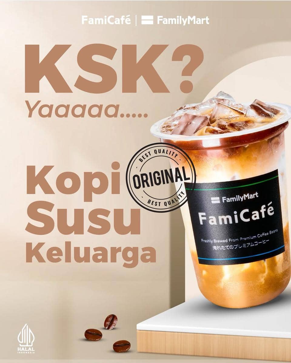 menu Kopi Susu Keluarga FamilyMart