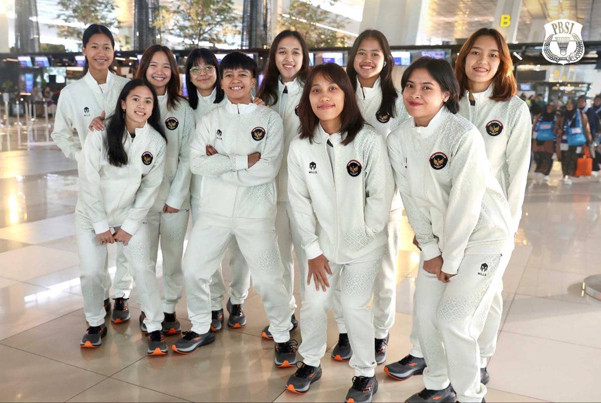 Tim putri skuad bulutangkis Indonesia untuk SEA Games 2025.