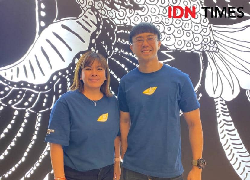 Eunike Elisaveta dan Chriskevin Adefrid, produser musikal Perahu Kertas