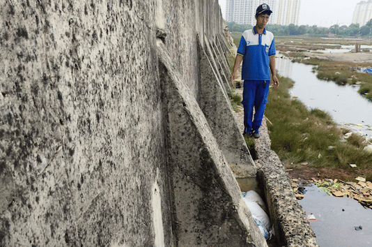 Penanganan darurat di Tanggul Pelindo Muara Baru
