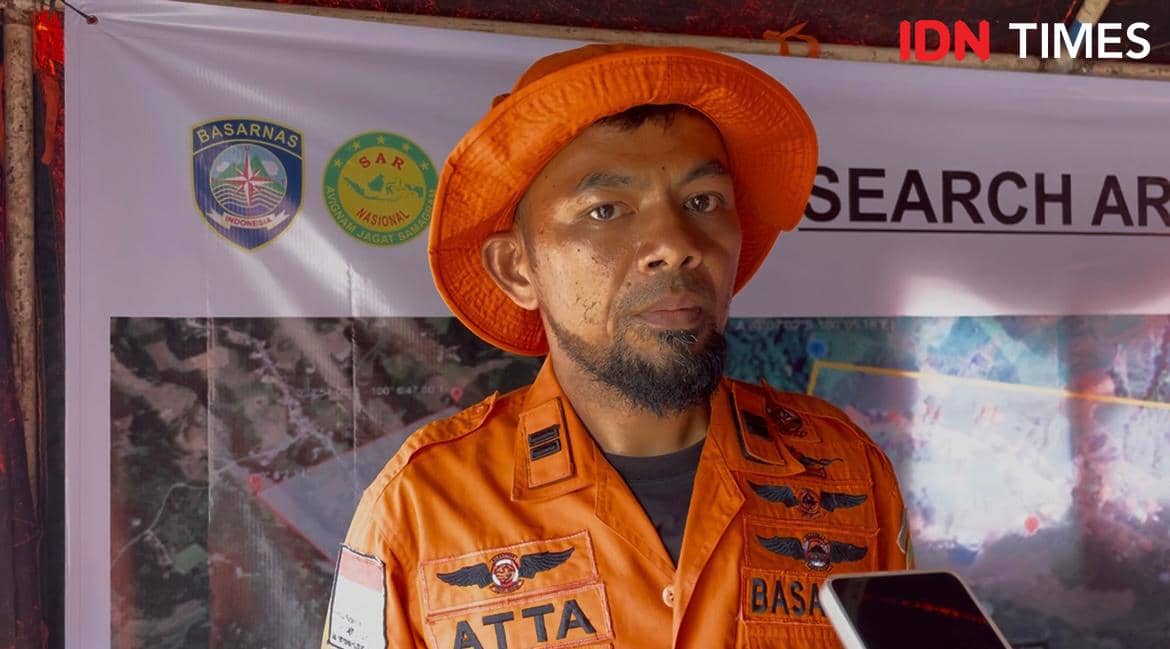 Koordinator Lapangan Penanganan Bencana di Kecamatan Palembayan, Atta Priyono.